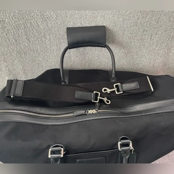 Coach Sleek Black Men's Duffel Bag - Picture 11 of 16
